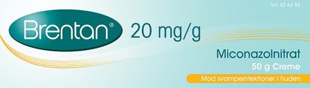 Brentan Creme 20 mg/g 50 g, Medicin & Pleje, Håndkøbsmedicin, Svamp