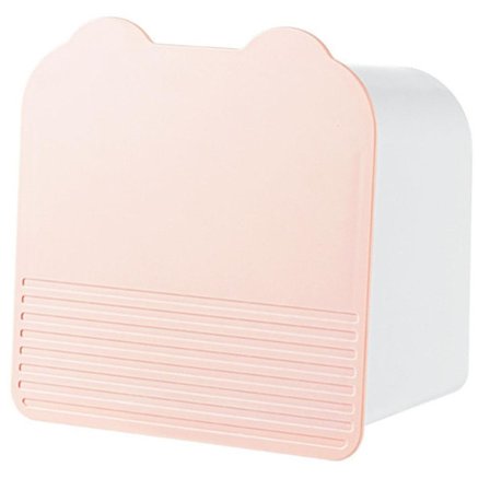 Vægmonteret design husholdningsbadeværelse hygiejnebind opbevaringsboks (15,5X15,5X9CM, pink)