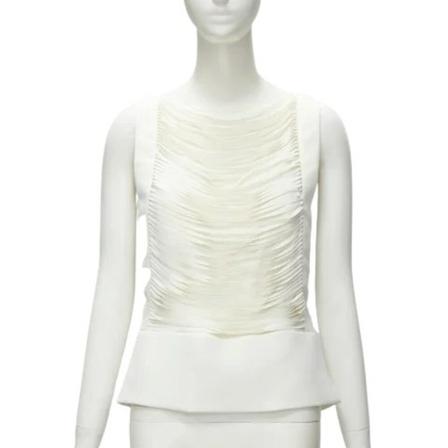 Tom Ford Pre-owned, Pre-owned Polyester tops Wit, Dames, Maat:M