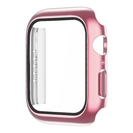 Apple Watch 40mm electroplating cover with tempered glass - Pink