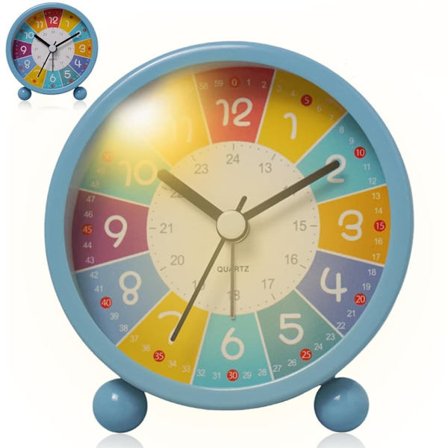 Digitalt Vækkeur til Børn med Lampe – Lærings Vækkeur med Alarm og Natlampe_TF_TF