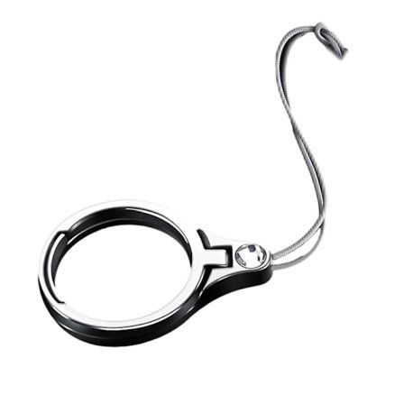 Tynd Tynd Telefon Ringholder med Lanyard Anti-Tab Metal Ringe Telefon Lanyard Holder til Pendling, Rejser & Hjemmebrug Rosaguld{azc}