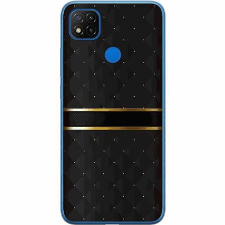 Xiaomi Redmi 9c Genomskinligt Skal Golden Stripes