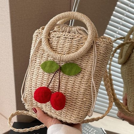 Handgjord vävd väska handväska 1 1