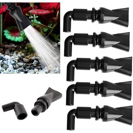 Akvariedyser, Akvariumpumpe Andebæksdyse Vandudløbsreturløbsrør Armatur Akvarieduk Med Flad Dyse - 5 Stk