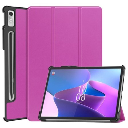 Tri-fold läderfodral för Lenovo Tab P11 Pro (2:a generationen) - Lila