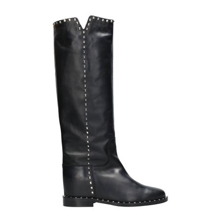 Via Roma 15 Studded Knee High Støvler Sort, Dame, Størrelse: 39 EU