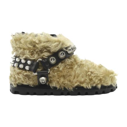 Miu Miu, Boots Beige, Dames, Maat:38 EU,print