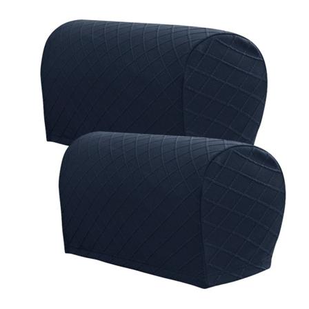 2STK Armlænsbetræk Sofabetræk MARINEBLÅ Navy blue
