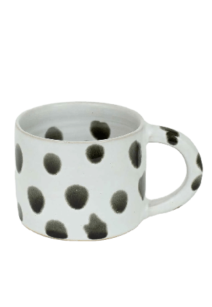 A World of Craft BLOT Kaffekopp Glas Vit Ø 9 cm, H 7 cm