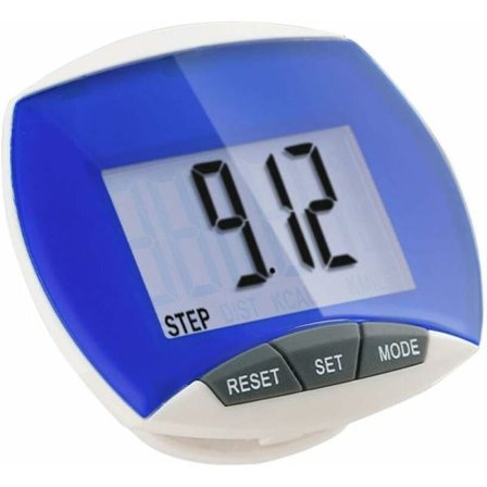 Multifunksjonell skritteller Enkel skritteller for gåing Bærbar sports skritteller med klips for menn kvinner Skritt Avstand Kalorier Teller Fitness 