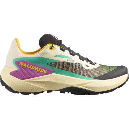 Salomon - Women's Trail Running Shoes Genesis W - Transparent Yellow / Black - 7.5