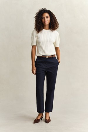 GANT Damen Slim Fit Chinohose (40) Marineblau