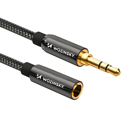 Wozinsky Förlängnings AUX Kabel Mini Jack 3m - Svart