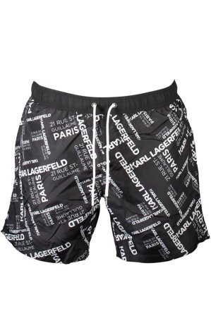 Karl Lagerfeld Beachwear Costume Parte Sotto Uomo Nero