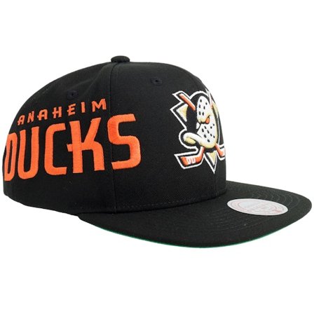 Mitchell & Ness - Negro snapback Gorra - Anaheim Ducks Playoff Win Black Snapback @ Hatstore