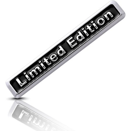 3D-bil Limited Edition-logotyp 3D-gel-silikonklistermärken Silver Metal-bilemblemklistermärke för C