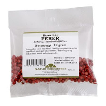 Natur Drogeriet Peber rosa 10 g, Helse & Madvarer, Krydderier, Peber