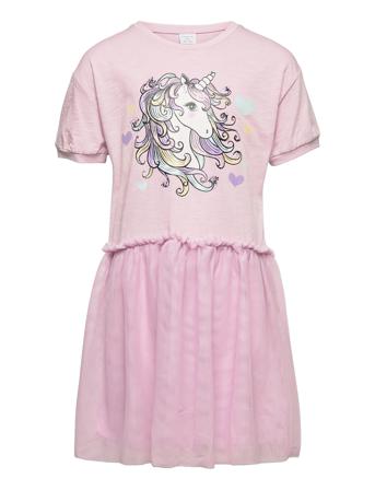 Dress S S Over D Top W Mesh Pink Lindex