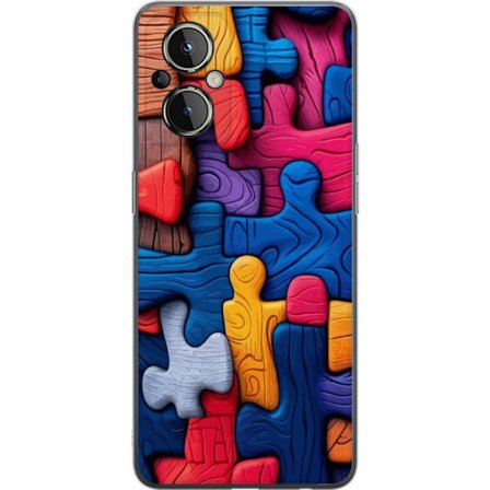 Kompatibel Mobilcover til OnePlus OnePlus Nord N20 5G Livlig illustration med Stitch blandt lyserøde æbler i en blød pastelldesign, der kombinerer