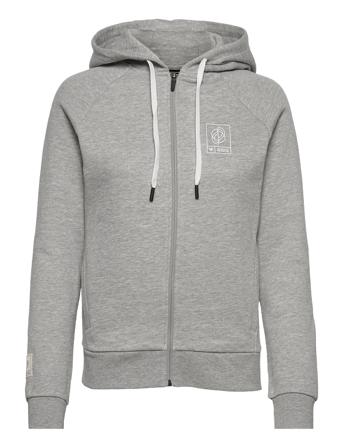 Hmlgg12 Sweat Zip Hoodie Woman Grey Hummel