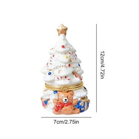 Keramikk jule bord pynt diy bord plate pynt jule tre malt skilt jule pynt