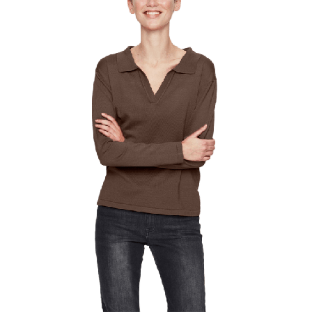 Saint Tropez MilaSZ Polo Pullover Tröjor Dam Brun XXL