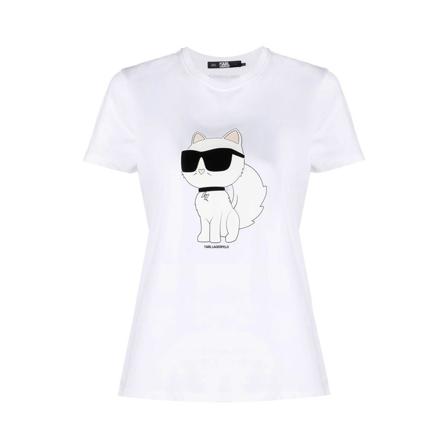 Karl Lagerfeld T-Shirts vit, Dam, Dam, Storlek: S