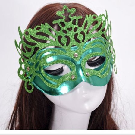 Festmaske Halloween Maske GRØN GRØN