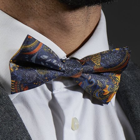Papillon Boho Bart in seta per uomini - Papillon pre-annodati