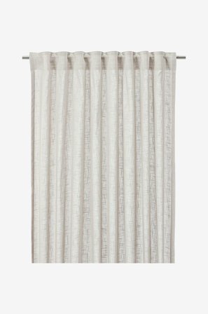 Svanefors - Gardin Otila 2p - Beige - Gardinfag med rynkebånd - 140X250 - Fra Homeroom