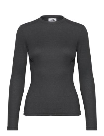 W Easy L/S Crew Neck Base Layer Tops Svart The North Face*Betinget Tilbud