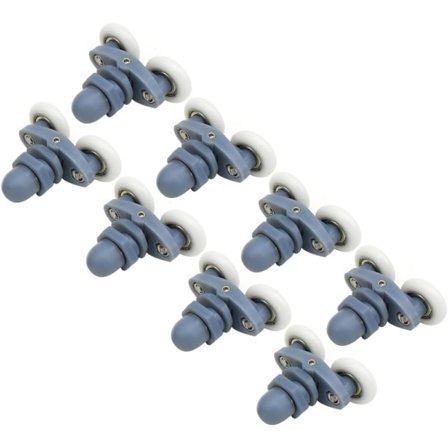 Set med 8 doble ruller for dusjdører - diameter 20mm - Baderomstilbehør