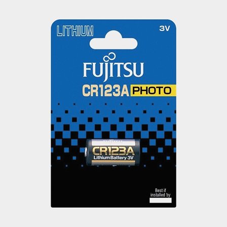 CR123A battery Fujitsu, 3 V, lithium (CR), 1 piece