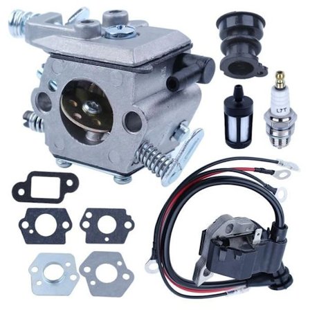 Forgasser med luftfilter tenningsmodul drivstoffilter Kompatibel med Stihl MS250 MS230 MS210 025 023 021 motorsag