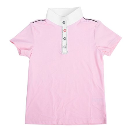 Pige Fashionable Komfortable Sport Hestesport t-shirt Heste Ridning Kortærmet (Pink 130)