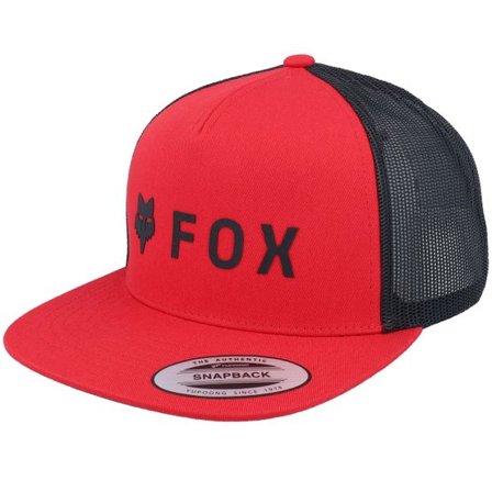 Fox - Röd trucker Keps - Absolute Mesh Flame Red/Black Trucker @ Hatstore