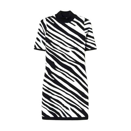 Twinset, Abito Animalier 212Tp 3233 Czarny, Kobieta, Rozmiar: M