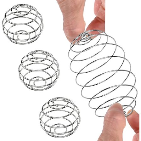 4 stk 304 rustfritt stål flaske mikserball, protein shaker ball wire visp ball