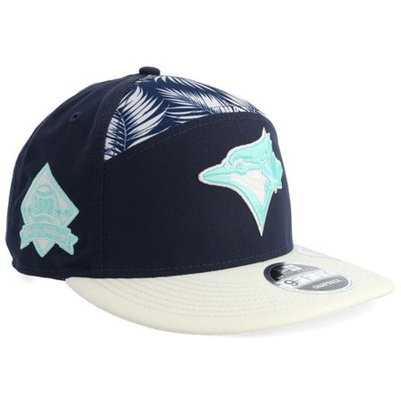 New Era - MLB Blå snapback Keps - Toronto Blue Jays 9FIFTY Pre Curved Split Panel H1 Navy Snapback @ Hatstore