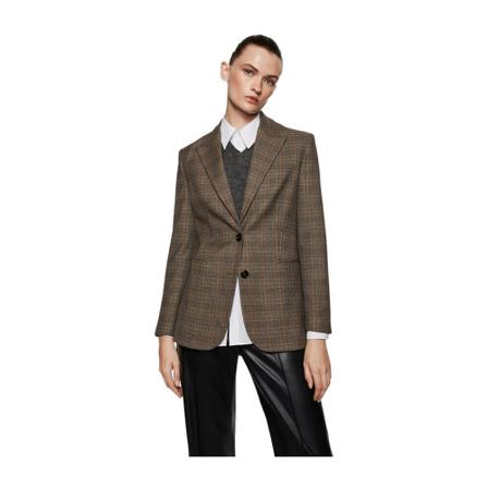 Mango - Blazer - Brun - Dam - Storlek: 2xs, Dam, Storlek: 2XS