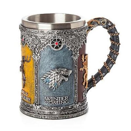 Game of Thrones Mugg Bägare Rostfritt stål Harts Vinglas color4