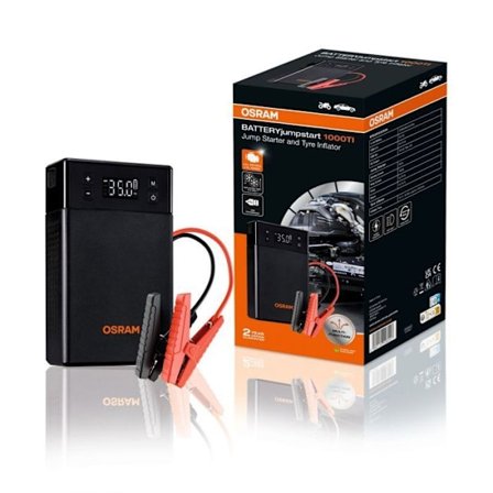 Batteri för start - OSRAM - BATTERYjumpstart 1000TI - 12V - Litium - Integrerad kompressor