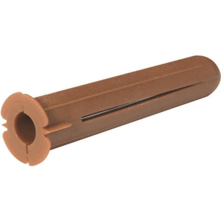 Schneider Electric 1005016 Plugg løse, 8 x 40 mm, brun, 100-pakning, Innfesting