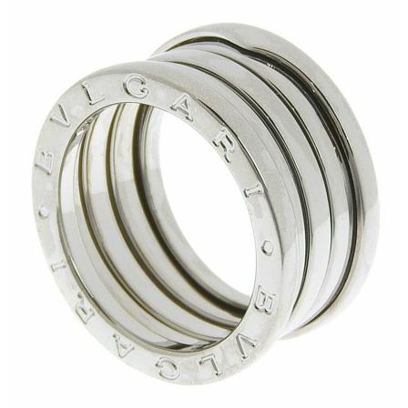 Bvlgari Vintage Rings Grå, unisex Vintage Smykker, Størrelse: ONE Size
