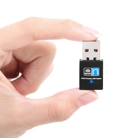 USB WIFI Adapter - Sort - 300 Mbps