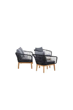 Venture Home Chania Loungegrupp Utemöbler Svart