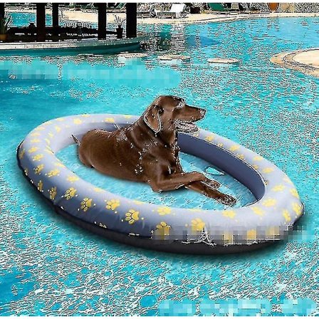 Hundflyter för pool, uppblåsbar poolflottör för hundvalpar, stor hundpool flyter husdjurs hund flytande matta för sommaren
