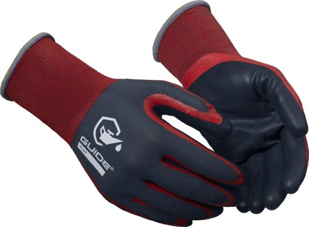 Guide Gloves 9502 Handske nitrildopp, oljegrepp, touch 8, Kläder