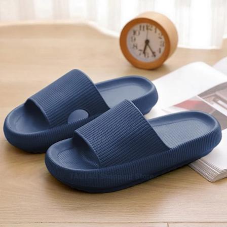Casual Tofflor För Män Skor Platta Sandaler Utomhus Slides Män Flip Flops Strand Skor Man Kvinnor Tofflor Inomhus Badrum Slid Er A Blue 44-45